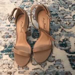 Ankle strap high heel